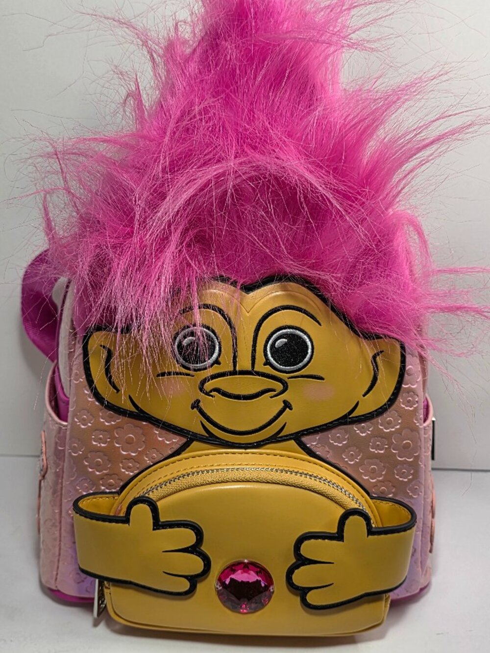 Loungefly Classic Good Luck Trolls Exclusive Iridescent Cosplay Mini Backpack